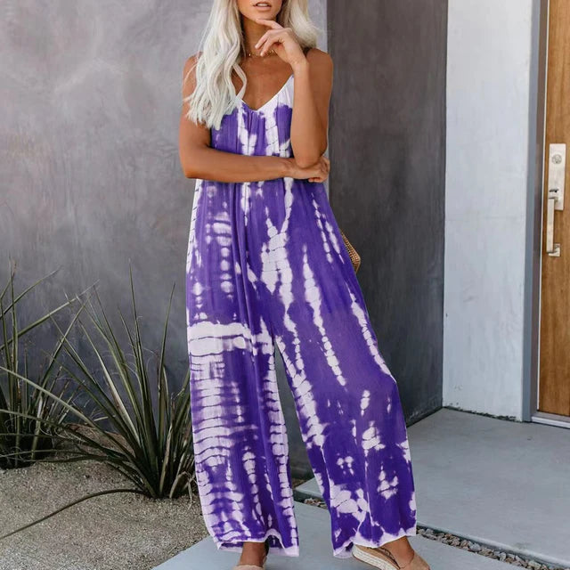 Selene – Zomerse Tie-Dye Jumpsuit