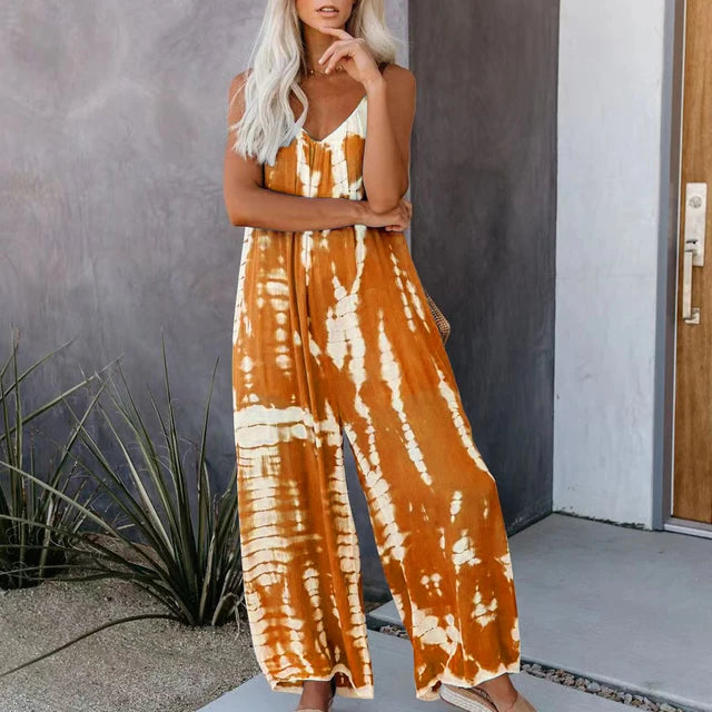 Selene – Zomerse Tie-Dye Jumpsuit