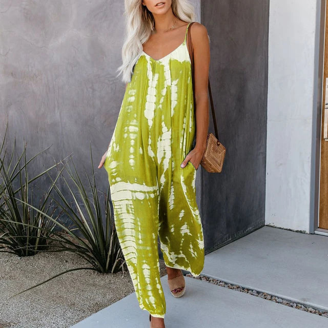 Selene – Zomerse Tie-Dye Jumpsuit