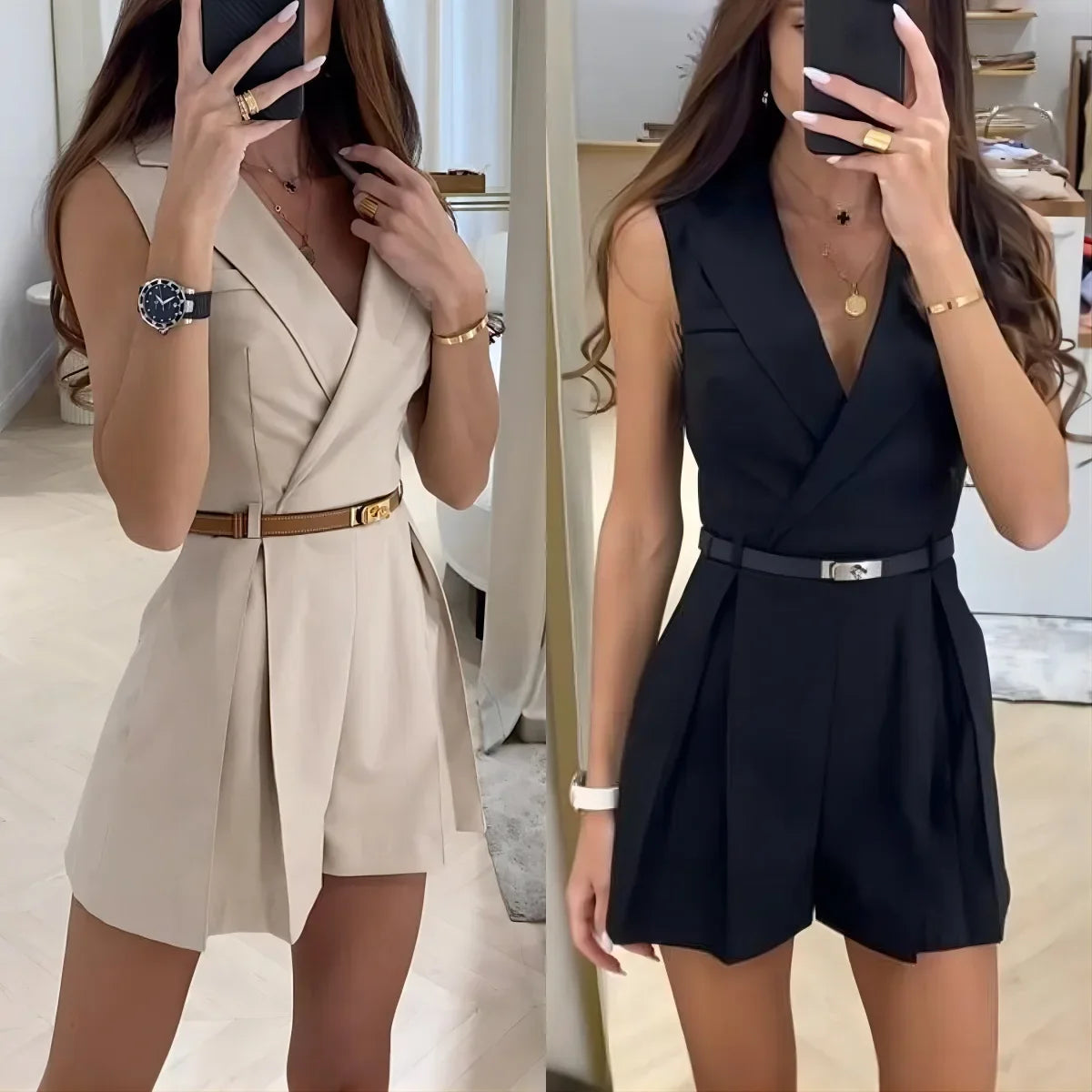 SunChic™ Elegante Mouwloze Body Suit.