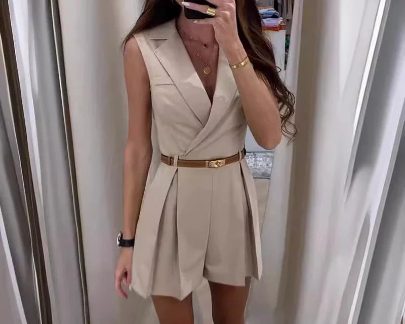 SunChic™ Elegante Mouwloze Body Suit.