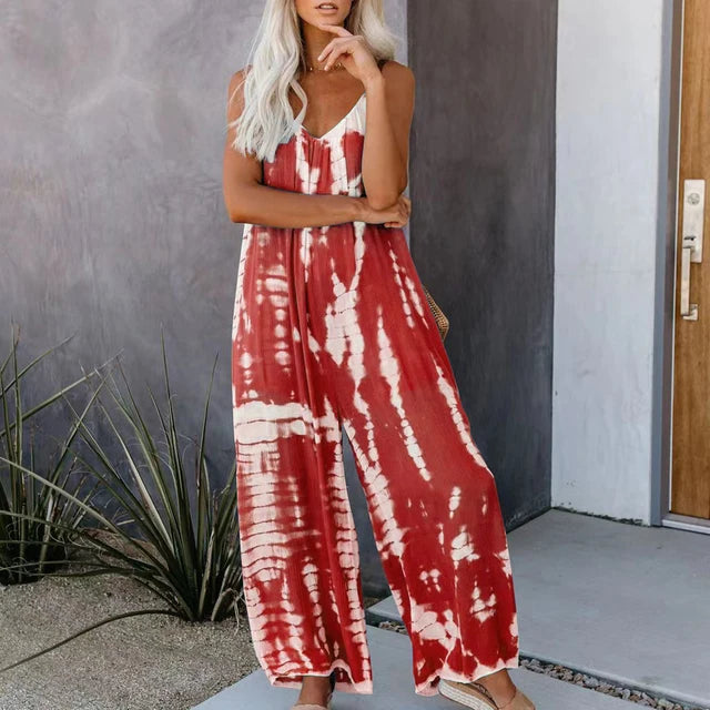 Selene – Zomerse Tie-Dye Jumpsuit