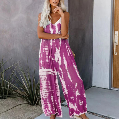 Selene – Zomerse Tie-Dye Jumpsuit