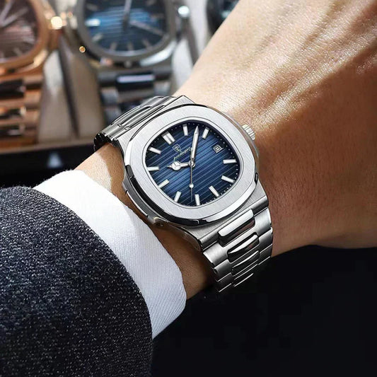 Aurum 41™ Klassiek Herenhorloge – Waterbestendig & Verstelbaar | RVS Kwarts