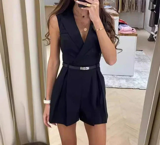 SunChic™  Elegante Mouwloze Body Suit.